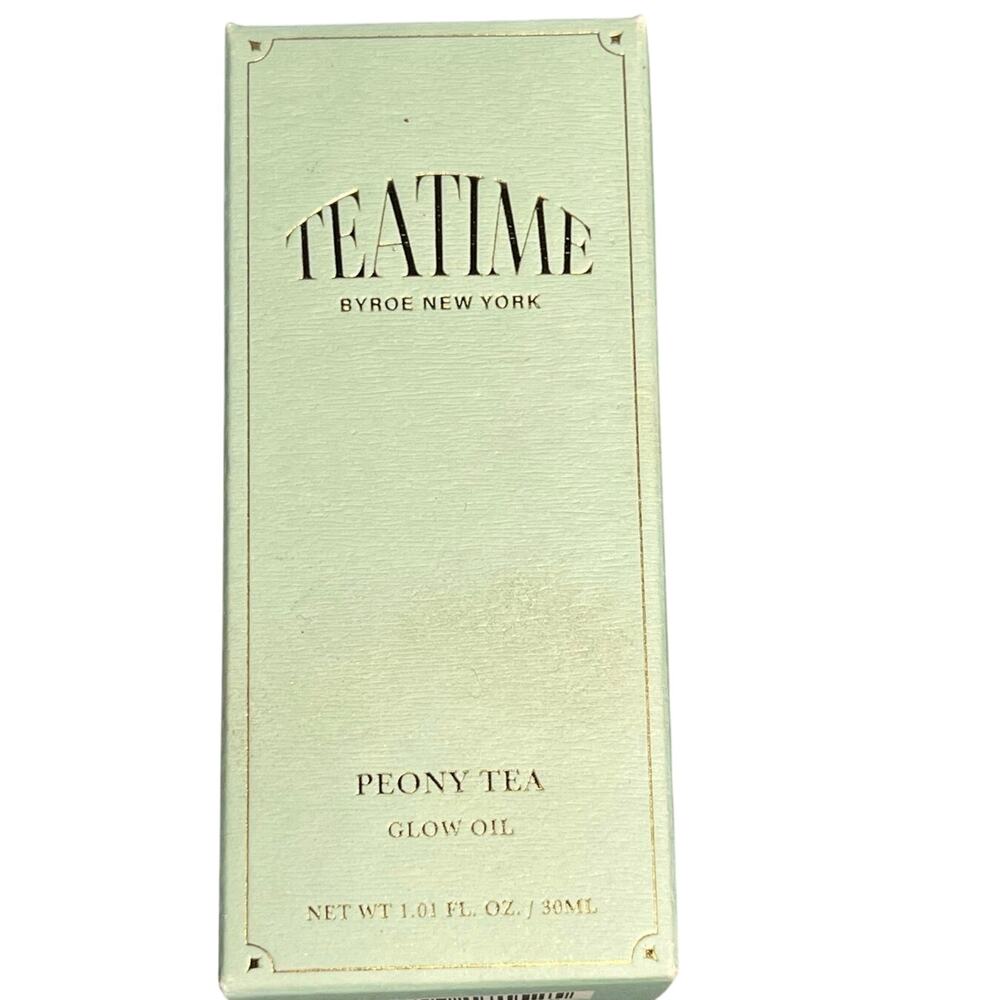 Byroe Skincare Teatime Peony Tea Facial Oil‎ and Primer Vegan Glow Oil 30ml